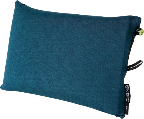 NEMO Fillo Backpacking & Camping Pillow, Soft Inflatable Travel Pillow with Integrated Stuff Sack