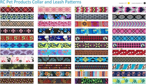 RC Pets Adjustable Dog Clip Collar, 5/8 Inch, X-Small, Tropical Paisley