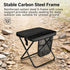 2026 12.2in Backpack 265lbs Backpack Upgraded Large Foldable Stool, Ultralight Portable Chair with Carry Bag