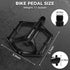 Premium 9/16 Inch Bike Pedals - Professional Mountain and Road Flat Pedal with 2 Sealed Bearings, Lightweight