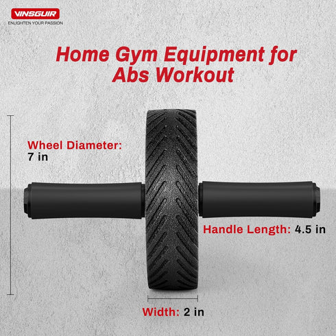 Vinsguir Ab Roller Wheel - Ab Workout Equipment for Core Strength Training, Home Gym Fitness Equipment