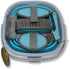 10 5 Collapsible Grooming Kit Liter Bucket and Grooming Tools - By Southwestern Equine - Turquoise