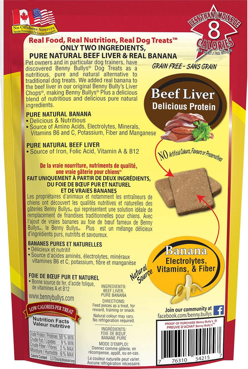Benny Bully's Plus Banana Dog and Cat Treat