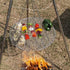 YBTMG Camp Fire Tripod for Cooking, Stainless Steel Camping Fire Grill with Adjustable Chain for BBQ