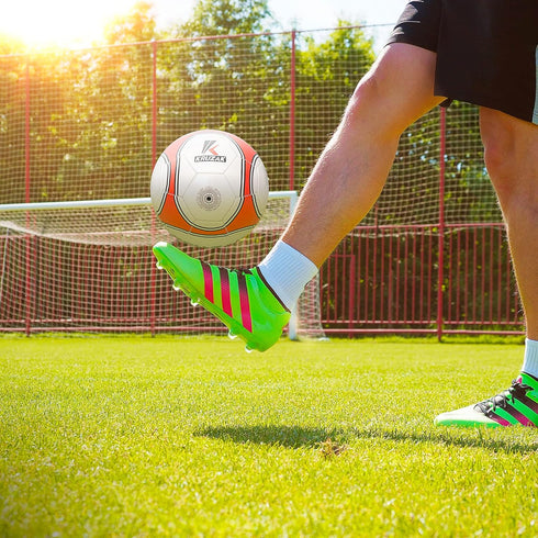 Kruzak Premier Striker Size 3 Machine Stitched Soccer Balls for Training, Recreation, Practice for Boys and Girls