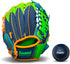 Franklin Sports Kids Teeball Glove + Foam Ball Sets - Meshtek Youth Gloves for Kids + Toddlers - 9.5" Left + Right Hand