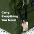 Gold Lion Gear Aluminum Carabiner w/Lock 3 Inch | Heavy Duty D Shape Buckle for Key Ring, Backpack Clip
