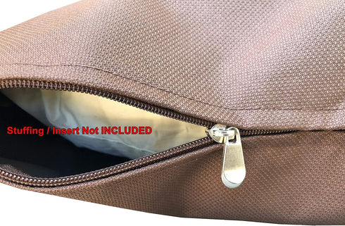 Do It Yourself DIY Pet Bed Pillow Duvet Waterproof Cover for Dog or Cat in Medium 37"X29" Vibrant Brown - Cover only
