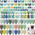 Reginary 120 Pcs Dog Bandanas for Summer Bulk Dog Bows Set Bow