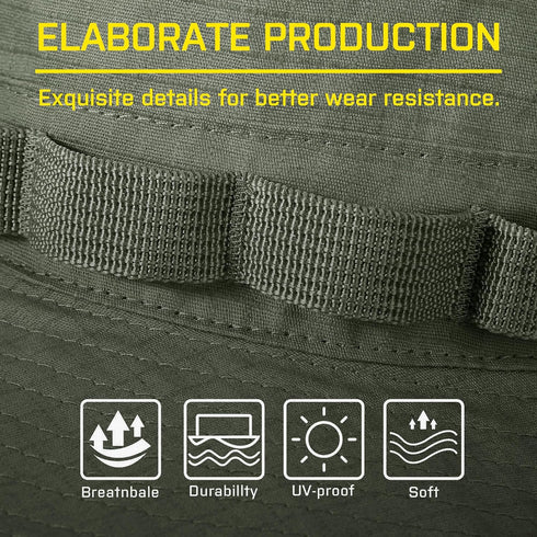 GLORYFIRE Military Tactical Boonie Hat - Boonie Hats for Men Women for Hunting Fishing Outdoor Activities