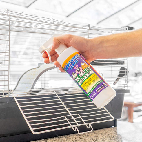Amazing Small Animal Cage Cleaner, Just Spray/Wipe, Easily Removes Messes & Odors - Hamster Cages, Mice, Rat Cage
