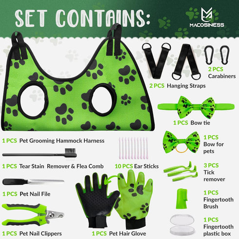 2025 16-in-1 Hammock Trimming Hammock Trimming - Dog Grooming - Dog Hanger for Nail - Dog Grooming Sling - Cat Sling