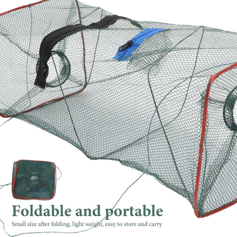 3pcs Abaodam Crab Fishing Traps Fishing Bait Crab Minnow Crawfish Lobster Shrimp Cast Net Nets Portable Folded