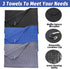 Golf Towel Set, 3 Microfiber Waffle Pattern Golf Towels & Club Cleaning Kit with Brush & Divot Repair Tool for Golf Bags