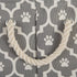Bone Dry Pet Storage Collection, Lattice Paw Print, Gray, Small Round Storage Container