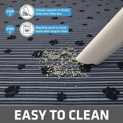 Drymate Original Cat Litter Mat, Waterproof, Machine Washable, Soft on Kitty Paws, 28”x36”