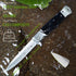 GVDV Folding Pocket Knife, 7CR17 Stainless Steel EDC Knife with G10 Handle, Safety Liner Lock for Camping and Hiking