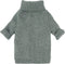 Fitwarm Dog Turtleneck Sweater - Thermal Knitted Pet Coat for Small Dogs, Cat Apparel, Heather Grey, Large