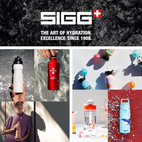 SIGG Kids Water Bottle - VIVA ONE Plain, Leakproof, Lightweight, Dishwasher Safe, BPA Free, 17 Oz