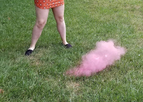 Gender Reveal Golf Ball for Baby Showers and Reveal Parties, All Natural Holi Powder, 2 Pack