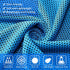 100 Pack BBTO Cooling Towel - Microfiber Cold Sports Sweat Rags Neck & Face Breathable Ice Chilly Towel for Gym Yoga