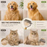 Juyoolumin 4-in-1 Set Bamboo Pet Grooming Kit for Medium to Long Haired Dogs & Cats, Dematting Comb with Undercoat