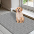 Mud Mats for Dogs, Large Soft Microfiber Absorbent Dog Mat with Non-Slip Backing for Muddy Paws (16"X24", Grey)