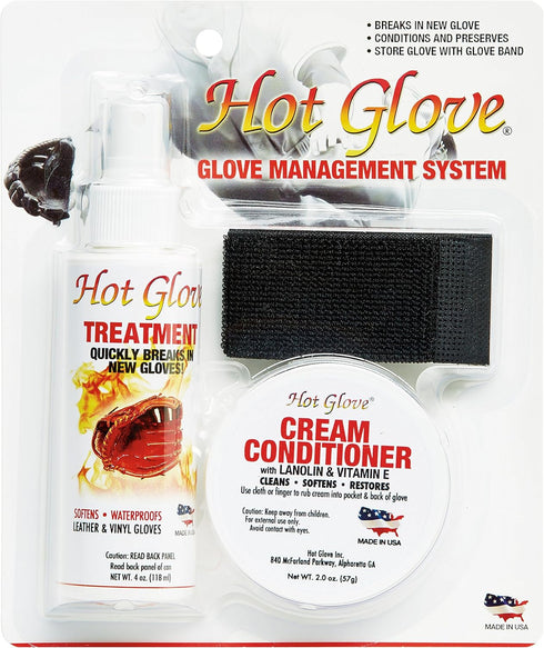 Hot Glove Break-in Kit, Glove Care Management System for Baseball and Softball Gloves