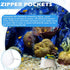 Shappy 15 Pcs Aquarium Filter Mesh Bags - 150 Micrometer Fine Filter Media Bags with Zipper