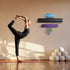 Wallniture Guru Wall Mount Yoga Mat Rack - Foam Roller and Towel Rack with 3 Hooks for Yoga Strap