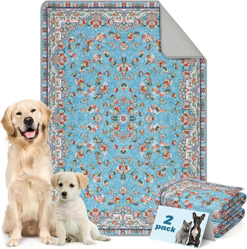 Washable Pee Pads for Dogs and Cats 2 Pack Reusable Puppy Training