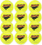 Franklin Pet Supply RSF Squeak Tennis Balls - 12 Pack Dog Toy for Small, Medium, Large Dogs, Squeaker Noise