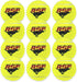 Franklin Pet Supply RSF Squeak Tennis Balls - 12 Pack Dog Toy for Small, Medium, Large Dogs, Squeaker Noise