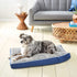 Home Dynamix Trina Turk Austin Bohemian Pet Bed, Geometric Blue/Gray/Ivory, 24" x 36" Gusset