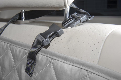 Furhaven Universal Quilted Water-Resistant Car Seat Protector - Gray, One Size