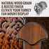 Turkey Fan Mount Kit, Wooden Turkey Tail Mount for Hunting Assemble Display, Easy to Install Hunting Accessories Kit