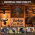 Turkey Fan Mount Kit, Wooden Turkey Tail Mount for Hunting Assemble Display, Easy to Install Hunting Accessories Kit