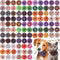 Sweetude 100 Pcs Halloween Dog Collar Flowers Charms, Holiday Dog Accessories for Small Medium Large Dogs