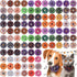Sweetude 100 Pcs Halloween Dog Collar Flowers Charms, Holiday Dog Accessories for Small Medium Large Dogs