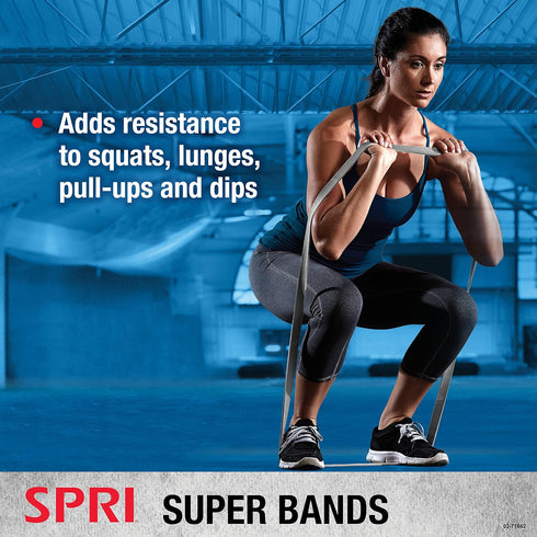SPRI Superbands - Resistance Band for Assisted Pull-ups, Core Fitness, and Strength Training Exercises