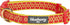 Blueberry Pet Adjustable Dog Collar, Gold Metallic Thread Zigzag, True Red, Small, Neck 12"-16"