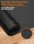 78"x36", 6mm Treadmill Mat WERCHO Walking Pad Mat for Carpet Hardwood Floors Heavy-Duty Exercise Equipment Mat