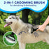 Pat Your Pet Deshedding Dog Brush - Double Sided Undercoat Grooming Rake for Dogs & Cats, Dematting Comb