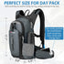 Gelindo Hydration Backpack Insulated Pack with 2.5L BPA Free Bladder for Men Women - 18L for Hiking Festival Cycling
