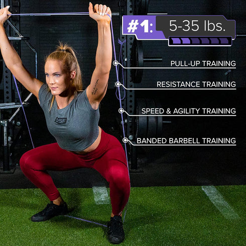 Serious Steel 41" Assisted Pull-up Band, Heavy Duty Resistance Band Sets for Stretching, Powerlifting, and Training