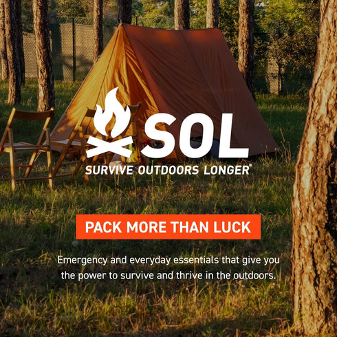 S.O.L. Survive Outdoors Longer 90% Heat Reflective Emergency Blanket, 58" x 98", Green