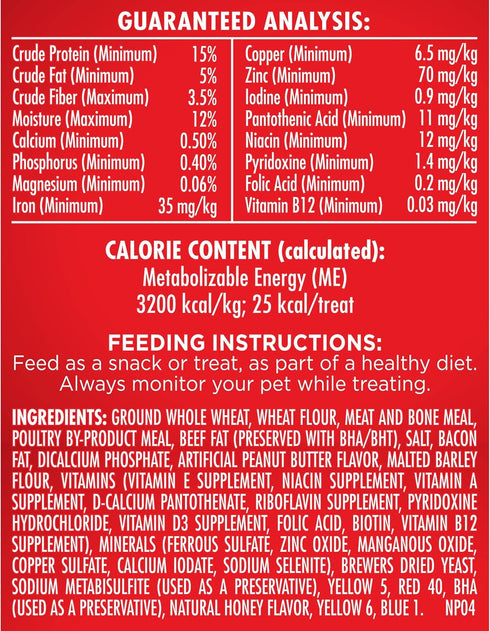 Milk-Bone Peanut Butter Flavor Dog Treats, 7 Pound, Crunchy Texture for Freshening Breath