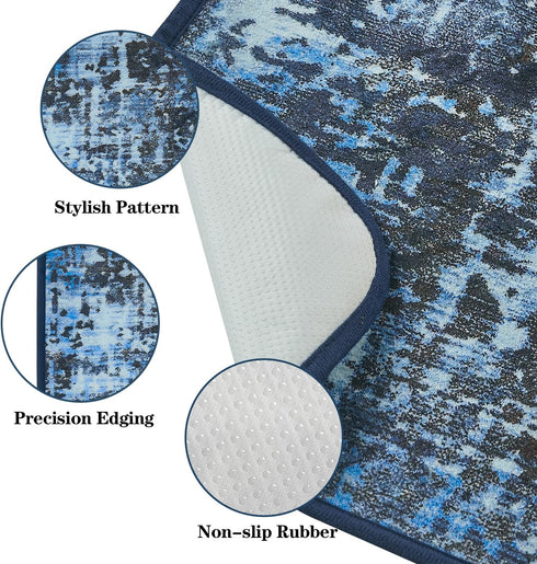 4 Pack 36"x24", Qeils Washable Pee Pads for Dogs, Reusable Super Absorbent Leakproof Potty Pads Non-Slip for Crate