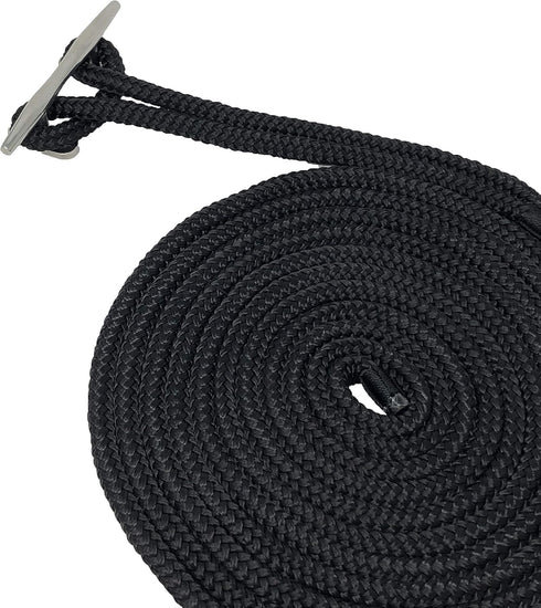 Rainier Supply Co. Boat Dock Lines & Rope - 30' x 3/4", 50' x 3/4', 50' x 5/8" Premium Nylon Dock Rope