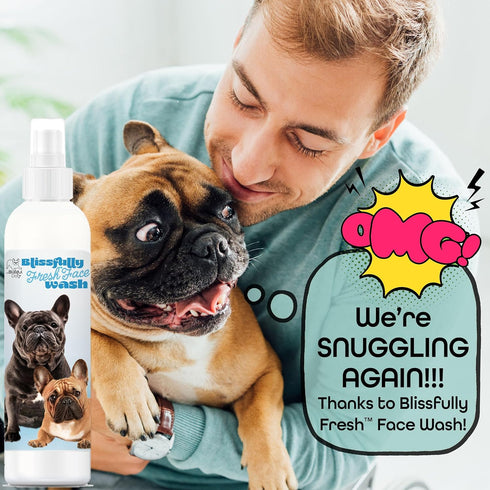 The Blissful Dog Blissfully Fresh Face Wash - Cleans Facial Folds and Wrinkles, 4-Ounce for French Bulldog
